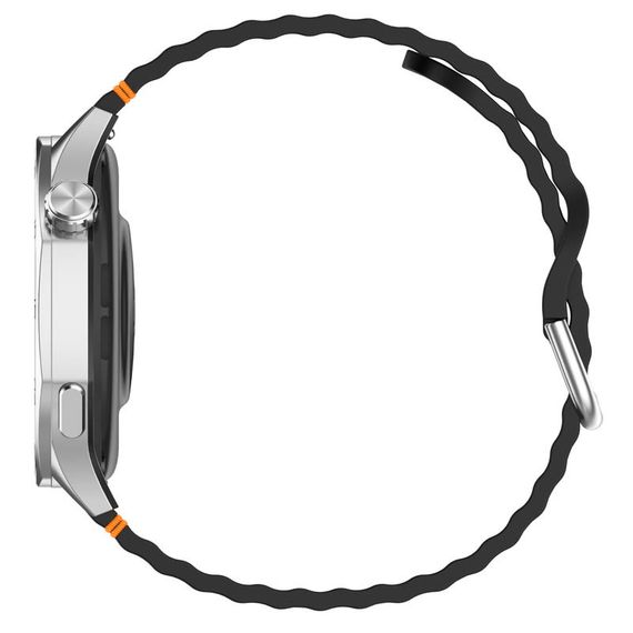 Силіконовий ремінець Wavy для Smart Watch 20mm Black | Зображення 3