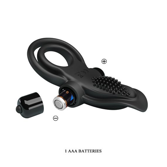 Эрекционное кольцо - Pretty Love Vibrant Penis Ring Black Sex Aura | Зображення 2