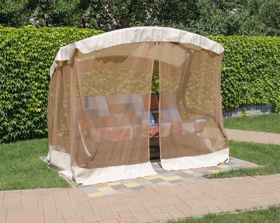 Качели садовые Vitan Семейная 4-местная с матрасом и навесом (2140148) | Зображення 6