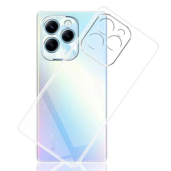 TPU чехол Epic Transparent 1,5mm Full Camera для Infinix Hot 40 / 40 Pro / Tecno Spark 20 Pro Бесцветный (прозрачный) | Зображення 1