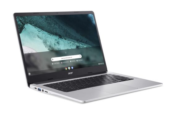 Ноутбук Acer Chromebook CB314-3HT 14' FHD IPS Touch, Intel P N6000, 8GB, F128GB, UMA, ChromeOS, сріблястий (NX.KB5EU.001) | Зображення 3