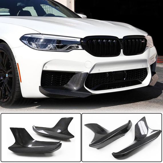 Накладки на передній бампер Flap (для M5 F90 2017-2020, Карбон) для BMW 5 серія G30/31 рр