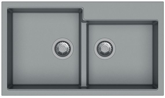 Кухонна мийка Fabiano Navio 86x50x2 Grey Metallic 8221.301.1089