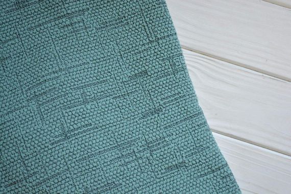 Жаккардовые чехлы на стулья Kora без юбки Мятные | Зображення 1