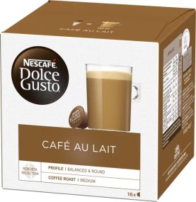 Кофе в капсулах NESCAFE Dolce Gusto Cafe Au Lait 16 шт Нескафе Дольче Густо