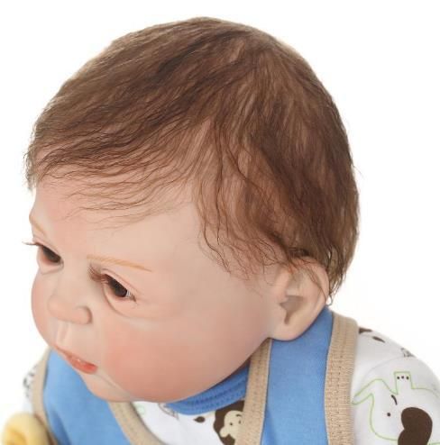 Силиконовая Коллекционная Кукла Реборн Reborn Мальчик Лёва  ( Виниловая Кукла ) Высота 57 см | Зображення 3