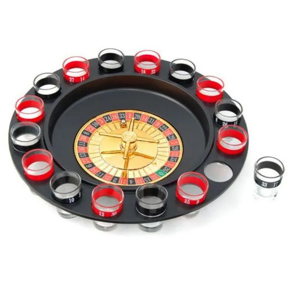 Рулетка зі стопками Drinking Roulette Set i3-90 алко рулетка казино на 16 чарок | Зображення 4