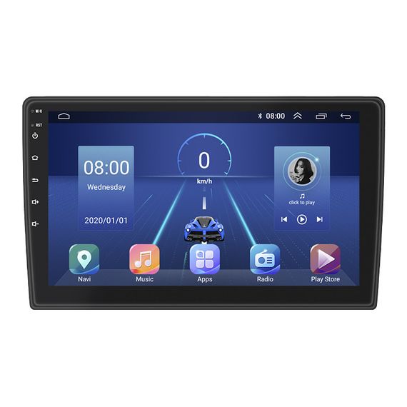 Штатная магнитола Lesko для Hyundai H-1 II 2007-2015 экран 9" 4/32Gb 4G Wi-Fi GPS Top