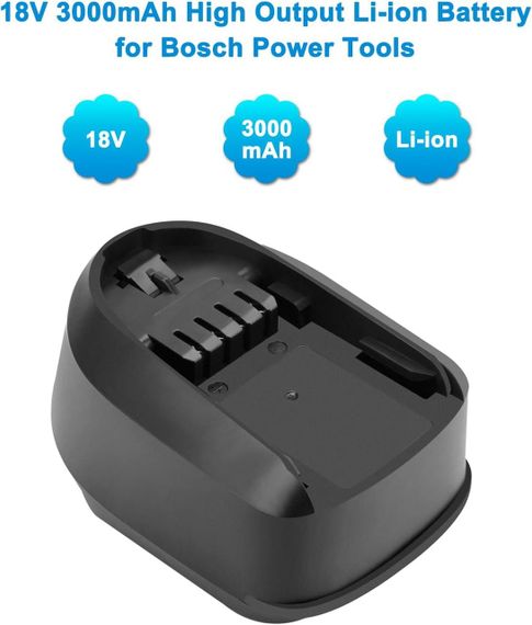 Аккумулятор BURGARDEN 18V 3.0Ah Li-ion для электроинструментов Bosch PSB, PSR, PSM, PST, Uneo Maxx 3000mAh | Зображення 1