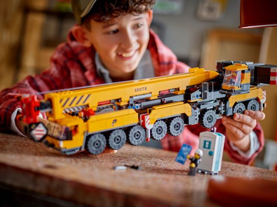 Конструктор LEGO City Жовтий пересувний будівельний кран 60409 | Зображення 1