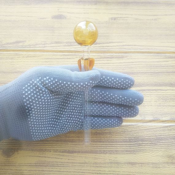 Стеклянная трубка Flora Oil Yellow | Зображення 2