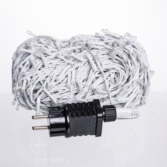 Світлодіодна гірлянда «Нитка» 30 м, 300 LED, IP65, білий дріт | Зображення 2