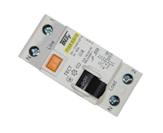 Вимикач диференційний ПЗВ ВД-18 2Р 50А 30мА тип АС електромеханічний Ny95506282 | Зображення 5