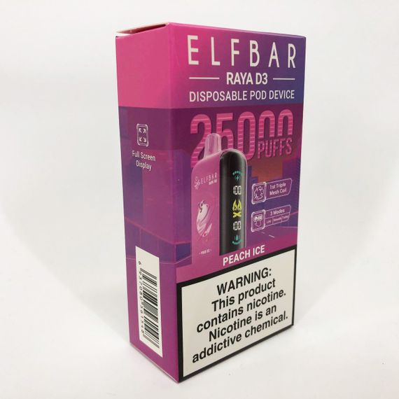 Elf Bar Raya D3 25000 смак Персик (Peach Ice) | Зображення 3