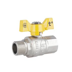 Кран кульовий Thermo Alliance Forte 1/2" ВН для газу (метелик) SF607G15