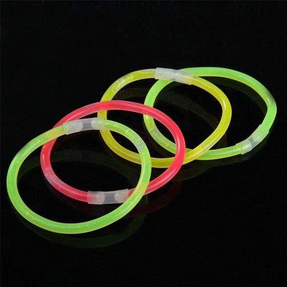Неонові браслети-світлячки Glow Sticks набір 10 шт | Зображення 1