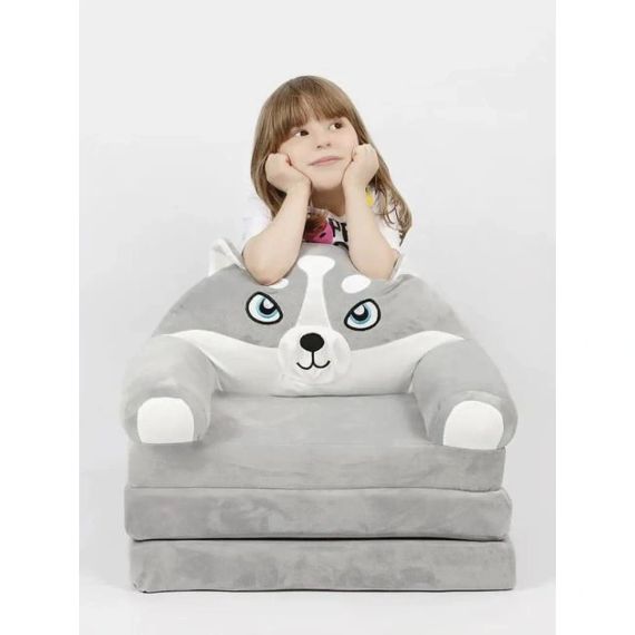 М'яке дитяче крісло плюшеве, м'яке крісло-ліжко для дітей | Зображення 3