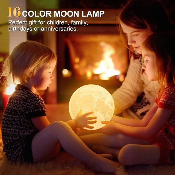 Світлодіодний нічник із регулюванням яскравості, надрукований на 3D-принтері, 16 кольорів, | Зображення 3