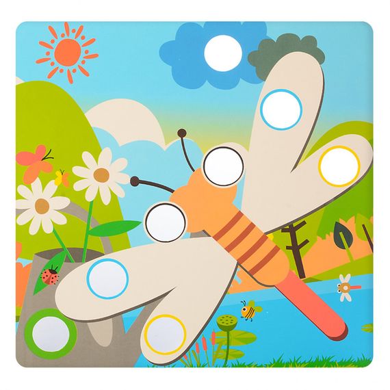 Детская мозаика с вкладышами SK 0005, 46 фишек | Зображення 3