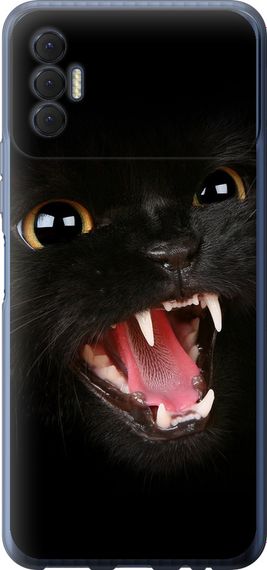 Чехол на Tecno Spark 8p KG7n Чёрная кошка "932u-2526-17620"