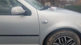 Решетка на повторитель `Овал` (2 шт, ABS) для Volkswagen Golf 4