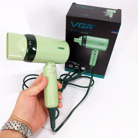 Функциональный профессиональный фен VGR V-421, Портативный фен для укладки волос, Фены для сушки волос LG-35 | Зображення 9