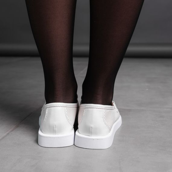 Лоферы женские Fashion Halsey 3576 39 размер 25 см Белый | Зображення 3
