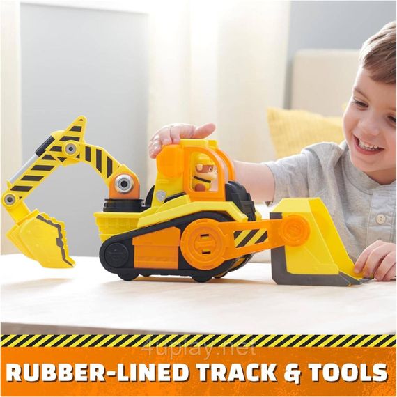 Щенячий патруль Кремез і команда Бульдозер та фігурка Кремеза Делюкс Paw Patrol Rubble & Crew Rubble’s Bulldozer | Зображення 8