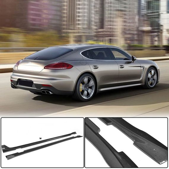Боковые Пороги (2013-2016, Карбон) для Porsche Panamera