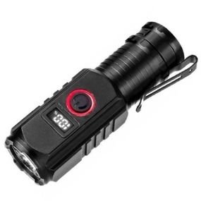 Ліхтар металевий акумуляторний з індикатором заряду PL-302-3LED Чорний