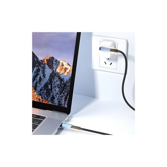 Дата кабель USB-C to USB-C 3.0m 100W 90° corner black Essager (EXCTT1-CGWTC01) | Зображення 2