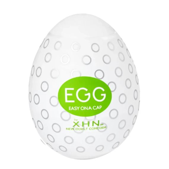 Мастурбатор-яйце з рельєфом XHN Egg Easy Ona-Cap, білий, 52 × 68 мм Sex Aura