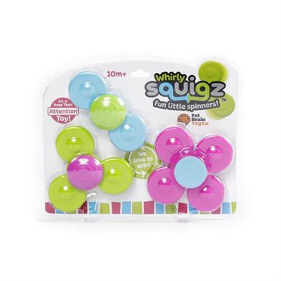 Погремушка Fat Brain Toys набор прорезывателей-Спинера с присосками Whirly Squigz 3 шт (F210ML) | Зображення 2