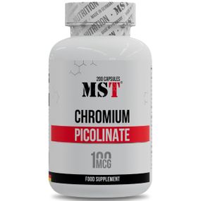 Микроэлемент Хром для спорта MST Nutrition Chromium Picolinate 200 Caps