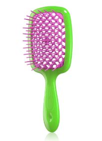 Щітка для волосся Janeke Superbrush Small Салатова з малиновим