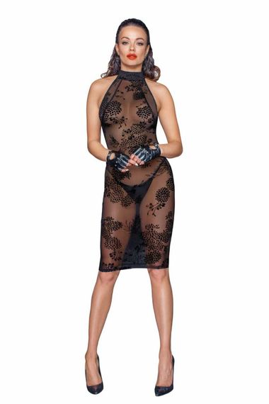 Cукня Noir Handmade F240 Midi tulle dress with velvet straps Чорна XL | Зображення 3