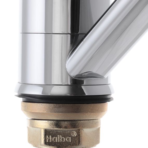 Смеситель для умывальника Haiba Zeon 555 (вылив 15 см) (HB0414) | Зображення 4