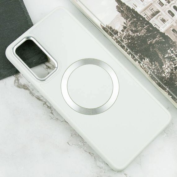 TPU чехол Bonbon Metal Style with MagSafe для Samsung Galaxy S23 FE Белый / White | Зображення 3
