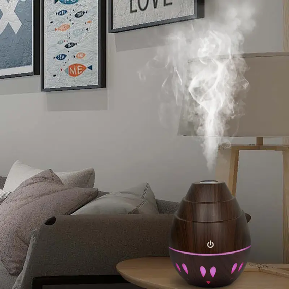 Зволожувач повітря аромадифузор із підсвіткою Humidifier RGB 7 кольорів світла, ультразвуковий 130 мл | Зображення 6