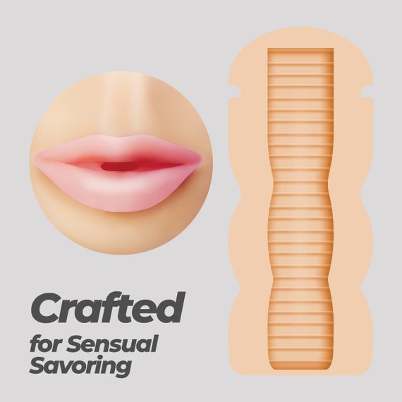 Портативний мастурбатор рот CRUSHIOUS FAPPUCINO у вигляді стаканчика кави, з кришкою Sex Aura | Зображення 5