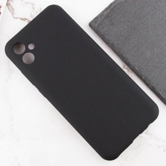 Чохол TPU GETMAN Liquid Silk Full Camera для Samsung Galaxy A04 Чорний / Black | Зображення 3