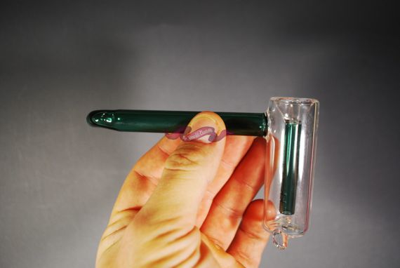 Стеклянная трубка Hammer зеленая | Зображення 6