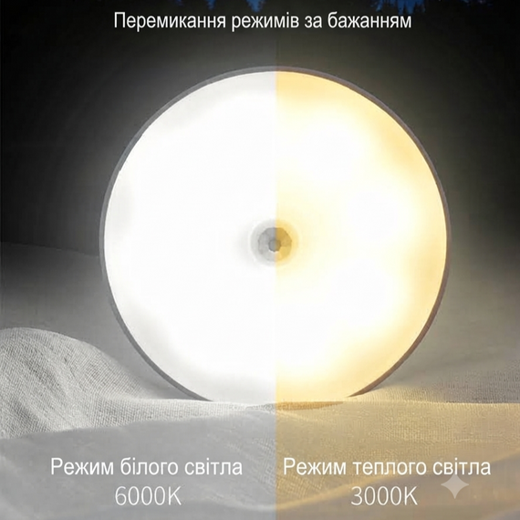 LED-лампа з датчиком руху, на акумуляторі, 3 шт. | Зображення 3