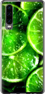Чохол на Huawei P30 Зелені часточки лимона "852u-1622-2448"