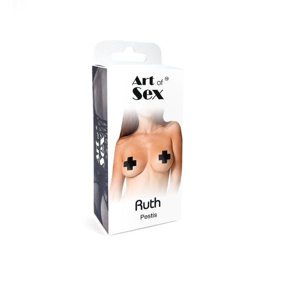 Сексуальні наклейки на груди Art of Sex – Ruth. Чорний | Зображення 3
