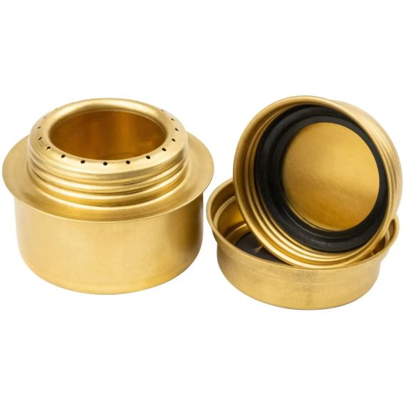 Похідний латунний спиртовий пальник Tribe Alcohol Burner Туристичний спиртовий пальник 7,5×7,5×5,5 см