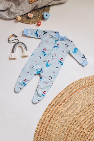 Чоловічок з начосом, 100% бавовна, принт Море 80