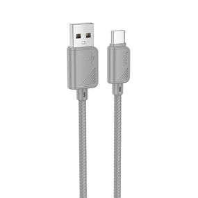 Дата кабель Hoco X113 Beneficio USB to Type-C (1m) Gray