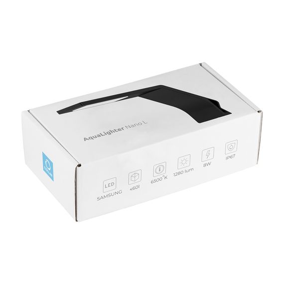 Світлодіодний світильник AquaLighter Nano L (для прісноводного акваріума до 60л), 6500K, 1280 Лм, 8 Вт, чорний | Зображення 4