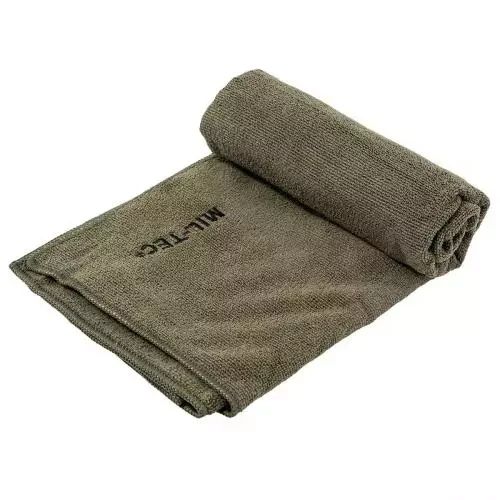 Похідний рушник мікрофібра міл-тек Рушник військовий MICROFIBRE Olive Туристичний  рушник розмір 120×60см Олива | Зображення 1